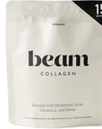 Beam Collagen Powder, Collagen for Women, Collagen with Hyaluronic Acid, Collagen Peptides Type 1 and 3, with Biotin, Grass Fed Bovine, Third-Party Tested, Best for Coffee, Vitamin C, 15 Servings