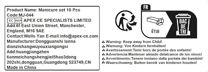 ZIZZON Travel Mini Manicure Set Nail Clipper Set 10 in 1 Stainless Steel Pedicure Care Grooming kit with Case Pink