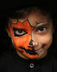 MEICOLY Orange Face Body Paint Stick for Halloween SFX Pumpkin Tiger Lion Cosplay Makeup,Orange Face Paint for Adults and Kids,Waterproof Eye Black Stick for Baseball Softball Football Lacrosse