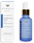 GUNILLA Hyaluronic Acid & Ginseng Serum: Vegan. Plant-Based Anti-Aging Serum, Plumping, Firming & Hydrating, Reduce the Appearance of Wrinkles. 14 Actives & Herbals. Natural. Oil-Free. 1 oz