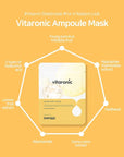SNP Vitaronic Ampoule Sheet Mask | Nourishing, Moisturizing, and Refreshing for All Skin Types with Vitamin B, C, D, and E | Face Masks Skincare | Korean Skin Care Facial Mask | 10 Sheets