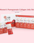 Korean Beauty Baekje Geumsan Women's Pomegranate Collagen Jelly Stick 5.1oz / 30 Count (5 Pack)