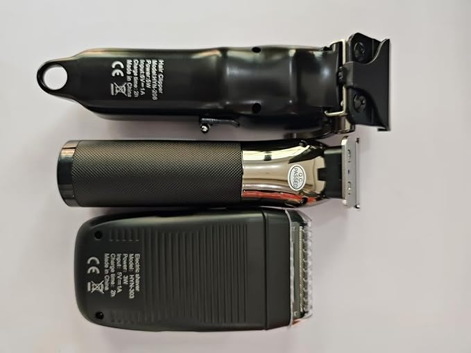 Hair Clippers for Men Professional Cordless Hair Clippers Electric Beard Trimmer and Foil Shaver Set Home Hair Cutting Kit Type-C Rechargeable for Barber Clippers with LED Display