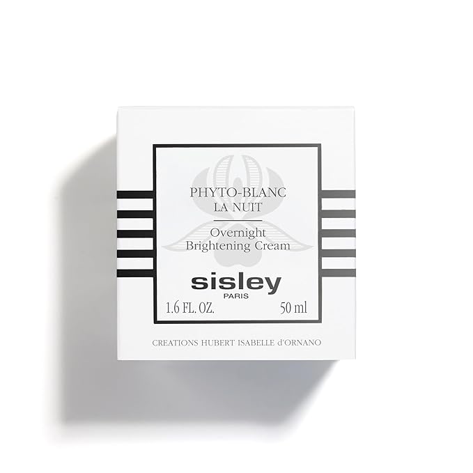 Sisley Paris Phyto-Blanc Overnight Brightening Cream - 50 mL - Anti-Aging Night Moisturizer for Hydrated, Glowy Skin - Visibly Plumps & Reduces Dark Spots - Rich, Flawless Texture