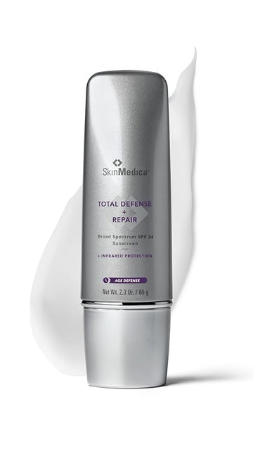 SkinMedica Total Defense + Repair SPF 34 Sunscreen for Face. This Lightweight, Facial Sunscreen is Ideal for Oily and/or Combination Skin, 2.3 Oz