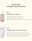BIODANCE Collagen Cleansing Duo: 2-in-1 Pore Mask to Foam Cleanser & Gentle Cleansing Oil Set, Hydrating Facial Wash and Makeup Remover for Sensitive Skin, Korean Skin Care, Gifts for women, Skin Care