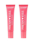 ColourPop Fresh Kiss Glossy Lip Balm - Hydrating Lip Care Enriched with Peptides, Hyaluronic Acid, Shea Butter & Vitamin E for an Ultra-Cushiony Formula - Watermelon Sugar (2 Count)