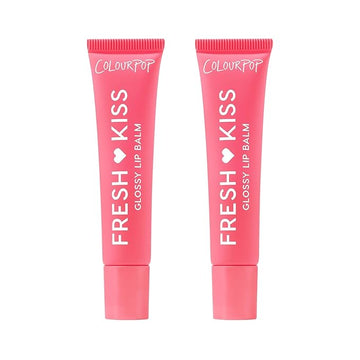 ColourPop Fresh Kiss Glossy Lip Balm - Hydrating Lip Care Enriched with Peptides, Hyaluronic Acid, Shea Butter & Vitamin E for an Ultra-Cushiony Formula - Watermelon Sugar (2 Count)