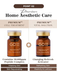 GD11 Premium Rx Cell Exosome Treatment | Premium Home Aesthetic Skin Care Set for Skin Regeneration Serum | Anti-Wrinkle and Anti-Aging Face Ampoule for Elasticity Care, 3 Pairs (0.1oz. + 0.2 fl.oz.)