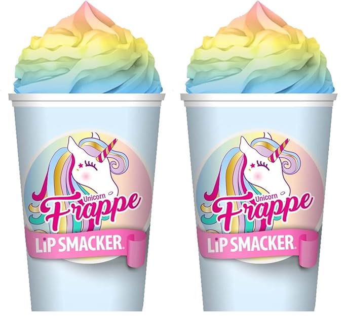 Lip Smacker Frappe Cup Lip Balm, Unicorn, 1 Tube, Prevent Chapped Lips, 0.26 Ounce (Pack of 2)