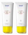 Supergoop! Glowscreen Body SPF 40 PA+++, 3.4 fl oz - Pack of 2 - Body Lotion + Broad Spectrum Sunscreen with Subtle Shimmer - Adds Instant Glow & Hydration - Contains White Stargrass & Coconut Alkanes