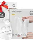 SUNGBOON EDITOR Deep Collagen Overnight mask 37gx17ea | Real Collagen 2,160,000PPB for Elasticity | TikTok Trend Items | Original Hydrating Collagen Face Mask | Korean Skin Care