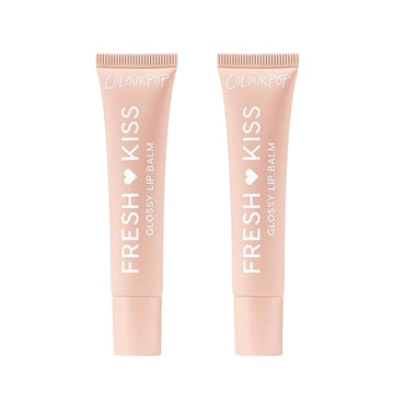 ColourPop Fresh Kiss Glossy Lip Balm - Hydrating Lip Care Enriched with Peptides, Hyaluronic Acid, Shea Butter & Vitamin E for an Ultra-Cushiony Formula - Vanilla Cake (2 Count)
