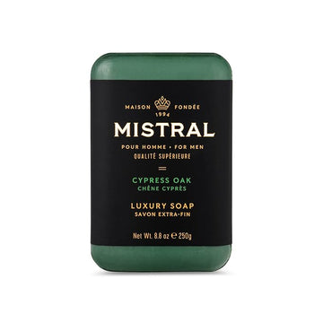 Mistral Bar Soap, Cypress Oak, Large Bar