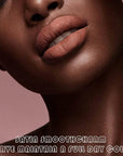 evpct 2Pcs Nude Brown Lip Liner and Matte Lipstick Makeup Sets, Vegan Lipstick Lip Liner and Gloss Stain Set Long Lasting Waterproof labiales mate 24 horas originales matte larga duracion 24 27#