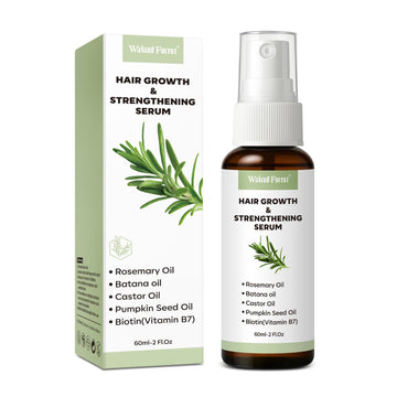 Rosemary Oil Hair Growth Spray, Thickening Hair & Scalp Serum, Nourishing Formula with Castor, Batana, Biotin for Hair Growth, Promotes Fuller Follicles for Women & Men – All Hair Types (2 Oz, 1 Pack)