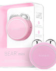 FOREO BEAR Mini Microcurrent Facial Device - Face Sculpting Tool - Firm & Contour - Reduce Double Chin - Non-Invasive - Increases Absorption of Facial Skin Care Products - Pearl Pink