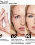 evpct 2Pcs under Eye Brightener, Nourishing Luminous under 04# Light