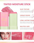 Soft Creamy Blush Stick, Multi-use Makeup Blush Stick