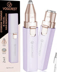 Eyebrow Hair Trimmer: Rechargeable Facial Hair Removal Device for Removing Unwanted Peach Fuzz from Lips Chin Neck As Well As Shaping Eyebrows