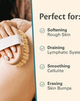 Firm Dry Brush & Shower Brush for Body - Handheld Back Scrubber Body Brush Exfoliator & Dead Skin Remover for Body Firm & Tighten Skin Improve Circulation for Men & Women by M3 Naturals