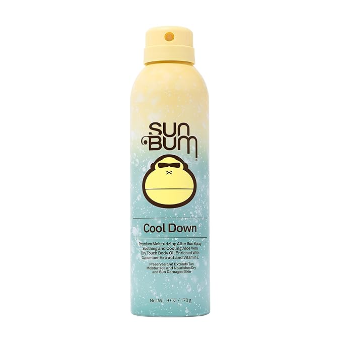 Sun Bum Cool Down Aloe Vera Spray - Vegan After Sun Care to Soothe and Hydrate Sunburn - 6 oz