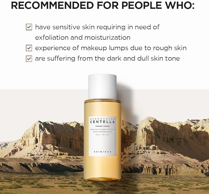 SKIN1004 Centella Asiatica Toning Toner 13.52 fl.oz, 400ml, Daily Skin Care Solution for Sensitive Acne Prone Skin