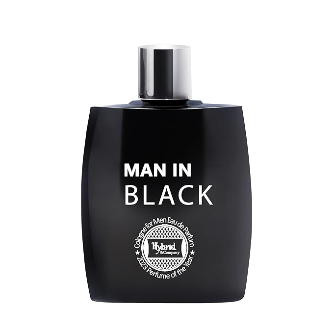 Hybrid & Company Man In Black Pour Homme Eau De Toilette Natural Spray 3.4FL.OZ