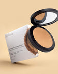 WUNDER2 GO BEYOND FOUNDATION Makeup [Deep] Pressed Powder, Natural Cream Finish