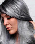 Metallic Graphite Gray Hair Dye Demi-Permanent, Grey Toner for Bleached Hair, Anti-Breakage Plex Hair Care, Vegan & Cruelty-Free, 100% Gray Coverage, Silver Hair Color by Smart Beauty