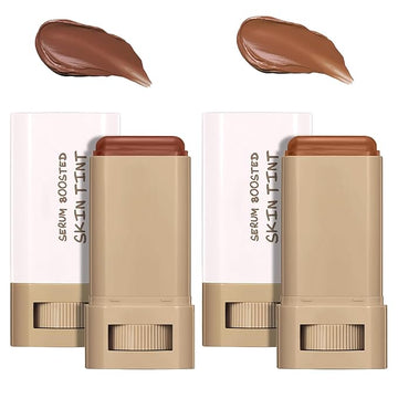 Beauty Balm Serum Boosted Skin Tint, Foundation Stick, Tinted Moisturizer for Face, Full Coverage Foundation, Concealer Stick for Foundation Makeup, Contour Sticks for Face Makeup, Dewy Finish (＃0203)