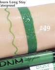 evpct 2Pcs Light Festival Green Matte Liquid Lipstick Lip Gloss Stain and Retractable Lip Liner Makeup Set for Women Long Lasting Waterproof 24 Hours Lipstick labial mate larga duracion 24 49#