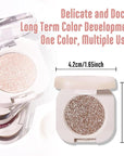 Glitter Shimmer Sparkle Eyeshadow Palette Makeup for Green Blue Eyes, Glitter Nude Shimmer Metallic Holographic Multichrome Cream Iridescent Single Monochrome Eye Shadow Makeup, 10