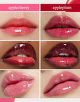 NOONI Korean Hydrating Lip Oil Set - Appleberry & Appleplum | Long-Lasting, Moisturizing, Plumping, Revitalizing for Dry Lips, Waterproof, No Peel Off 0.12 FL Oz x 2ea