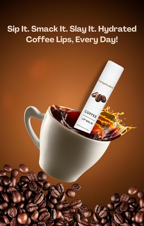 Lip Balm – Natural Moisturizing Lip Care, Organic Plant-Based Formula with Cold-Pressed Oils & Antioxidants, Vegan, Cruelty-Free (4.25 gm, coffee)