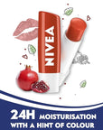 NIVEA Lip Balm, Pomegranate Shine, 4.8g