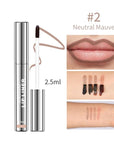 Peel Off Lip Liner Stain - Long-Lasting, Smudge-Proof, Waterproof Nude Matte Lip Tint, Non-Fading Peel Off Lip Color, Effortless Precision & Full Coverage, Vegan & Cruelty-Free, #2 Neutral Mauve