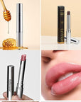 2PCS Honey Lipstick Tinted Lip Balm,Black and Pink Lipstick,Hydrating Natural Glossy Sheer Black Lip Balm,Moisturizing Makeup Lip Care for Repairing Dry Lips