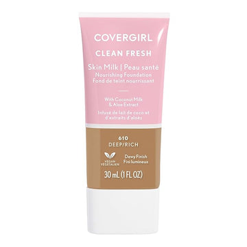 COVERGIRL, Clean Fresh Skin Milk Foundation, Rich/Deep, 1 1 Count