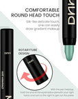 Kaely 2Pcs Cream Eyeshadow Sticks Set for Eyes Waterproof,Green Shimmer Eye shadow Stick Pencil Pen Bulk sombras en crema para ojos 34+34