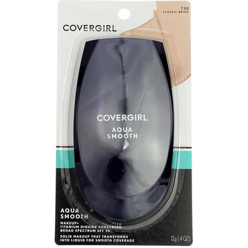 CoverGirl Aquasmooth SPF 20 Compact Foundation, 730 Classic Beige, 0.4 Ounce