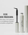Jillian Dempsey FLYK Trick Mascara | Clean, Lash-Boosting, Natural Mascara & Eyeliner | 90 Degree Flexible Stamp