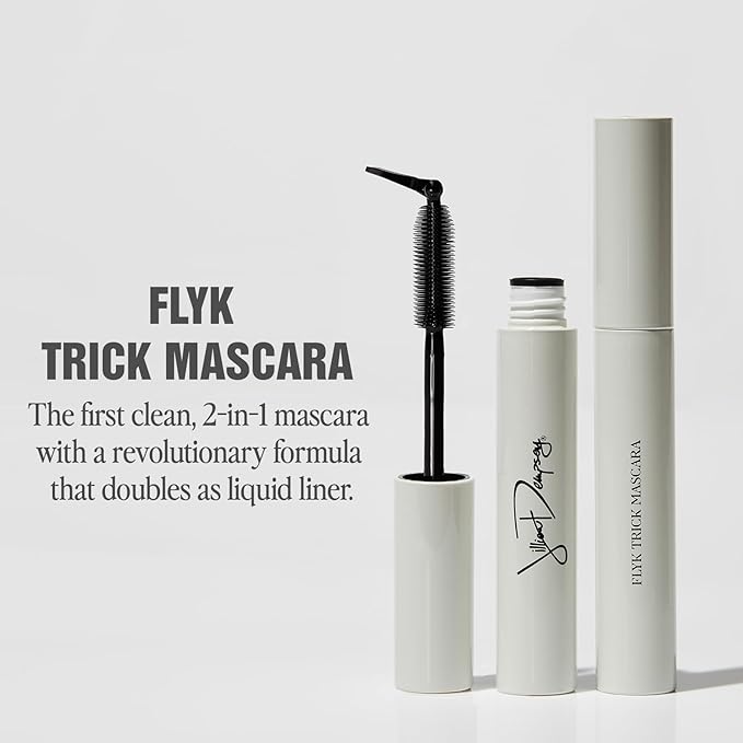 Jillian Dempsey FLYK Trick Mascara | Clean, Lash-Boosting, Natural Mascara & Eyeliner | 90 Degree Flexible Stamp