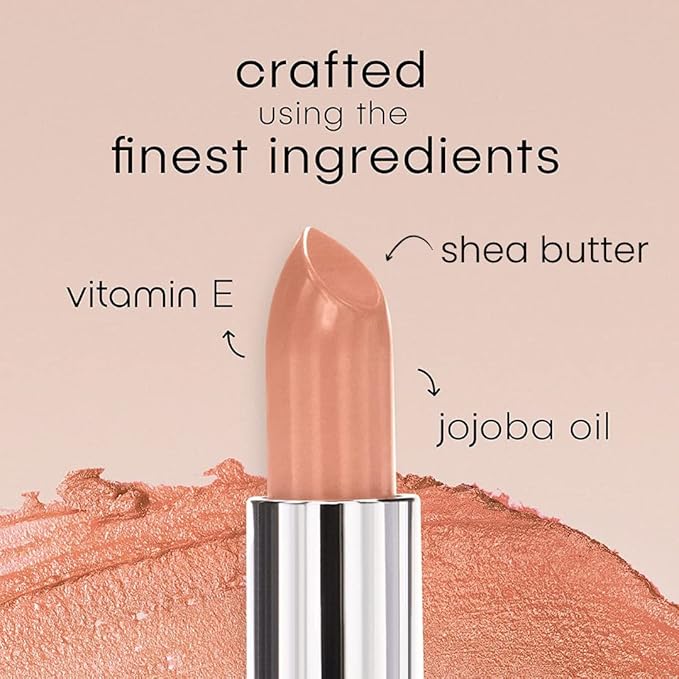 nude envie - Lipstick - Creamy & Long-Lasting Finish - Velvety Texture & Easy Application - Luxury Hydration - With Shea Butter, Vitamin E & Jojoba Oil - Vegan, Paraben-Free & Cruelty-Free - Pure