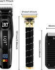 Professional Hair Clippers for Men,Professional Barber Clippers and Trimmer Set,Mens Cordless Clipper, Electric Hair Cut Machines,Cordless Mens Grooming Kit for Face, Hair, Gifts
