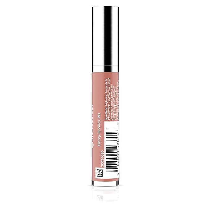 Neutrogena Hydro Boost Moisturizing Lip Gloss, Hydrating Non-Stick and Non-Drying Luminous Tinted Lip Shine with Hyaluronic Acid to Soften and Condition Lips, 20 Berry Brown, 0.10 oz