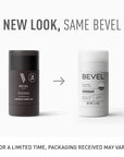 Bevel Deodorant for Men with Coconut Oil and Shea Butter, Aluminum Free, No Streaks, 48 Hour Protection, 2.5 Oz (Packaging May Vary) (Pack of 2)