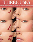AKARY Soft Cream Blush Makeup, Velvet Mousse Liquid 06 Chocolate
