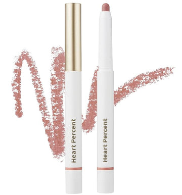 Heart Percent Dote On Mood Lip Pencil, Long-Lasting Creamy Lip Crayon Smooth Color Liner Retractable Lipstick Pencil 0.8g, #13. Bare Lips