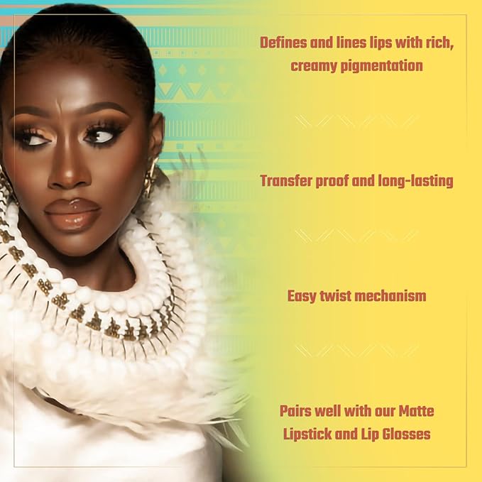 Juvia's Place Coffee Shop Luxe Lip Liner - Wine - Colorstay Matte Finish Lip Pencil, Makeup for Natural Long Lasting Beauty and Sensational Wear, Lip Stain Kiss Proof Cometics